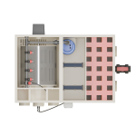 alt="Red Label Happy Combi Filter for koi ponds, a high-performance alternative to Filtreau, Profidrum, Absolute Koi, Perfect Ponds, Shirley Aquatics, and Burton Drums"