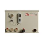 "Red Label Combi Joy Filter – compact pond drum filter with built-in UVC unit and automatic flush pump"