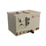 "Red Label Combi Joy Filter – compact pond drum filter with built-in UVC unit and automatic flush pump"