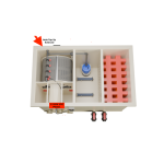 "AquaKing Red Label 35/40 Combi Filter – professional drum filter with 80W UVC unit for large koi ponds"