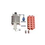 "AquaKing Red Label 35/40 Combi Filter – professional drum filter with 80W UVC unit for large koi ponds"
